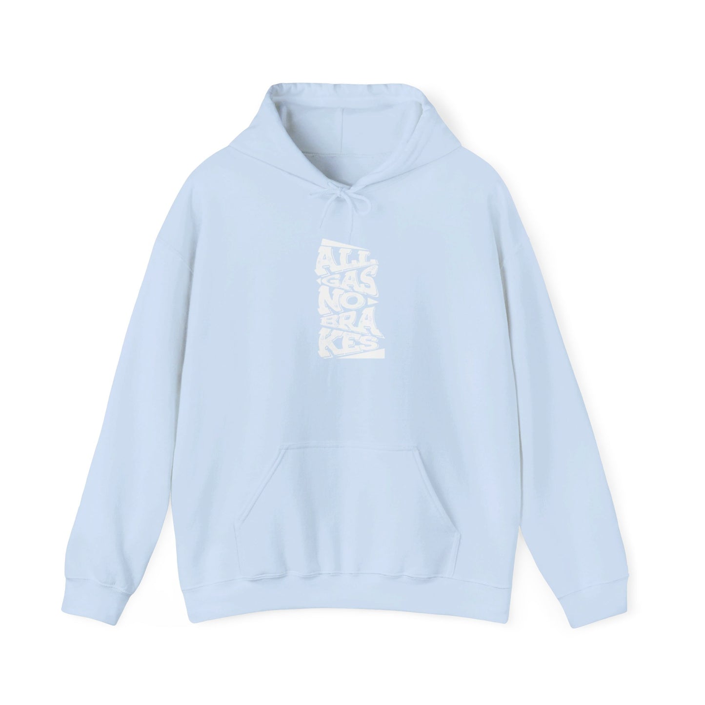 Women's "All Gas No Brakes" Heavy Hoodie (White)