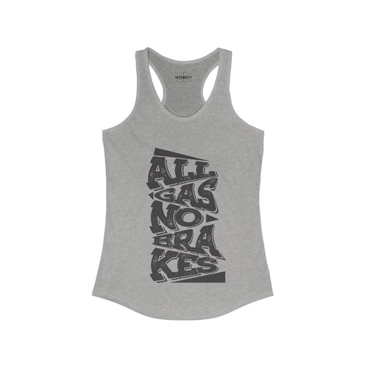 Women's Tank Top - All Gas No Breaks (Black)
