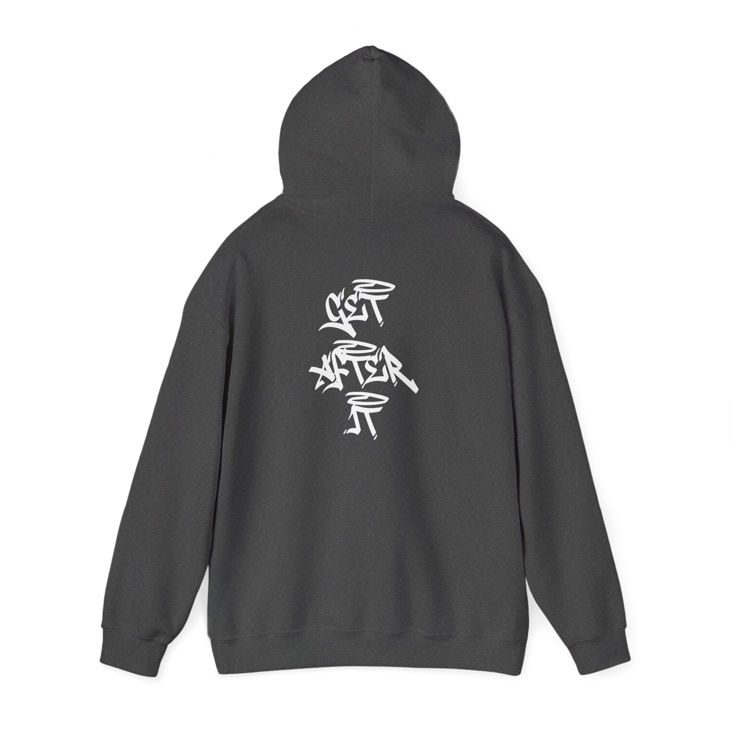 Women's "Get After It" - V2 Heavy Hoodie (White)