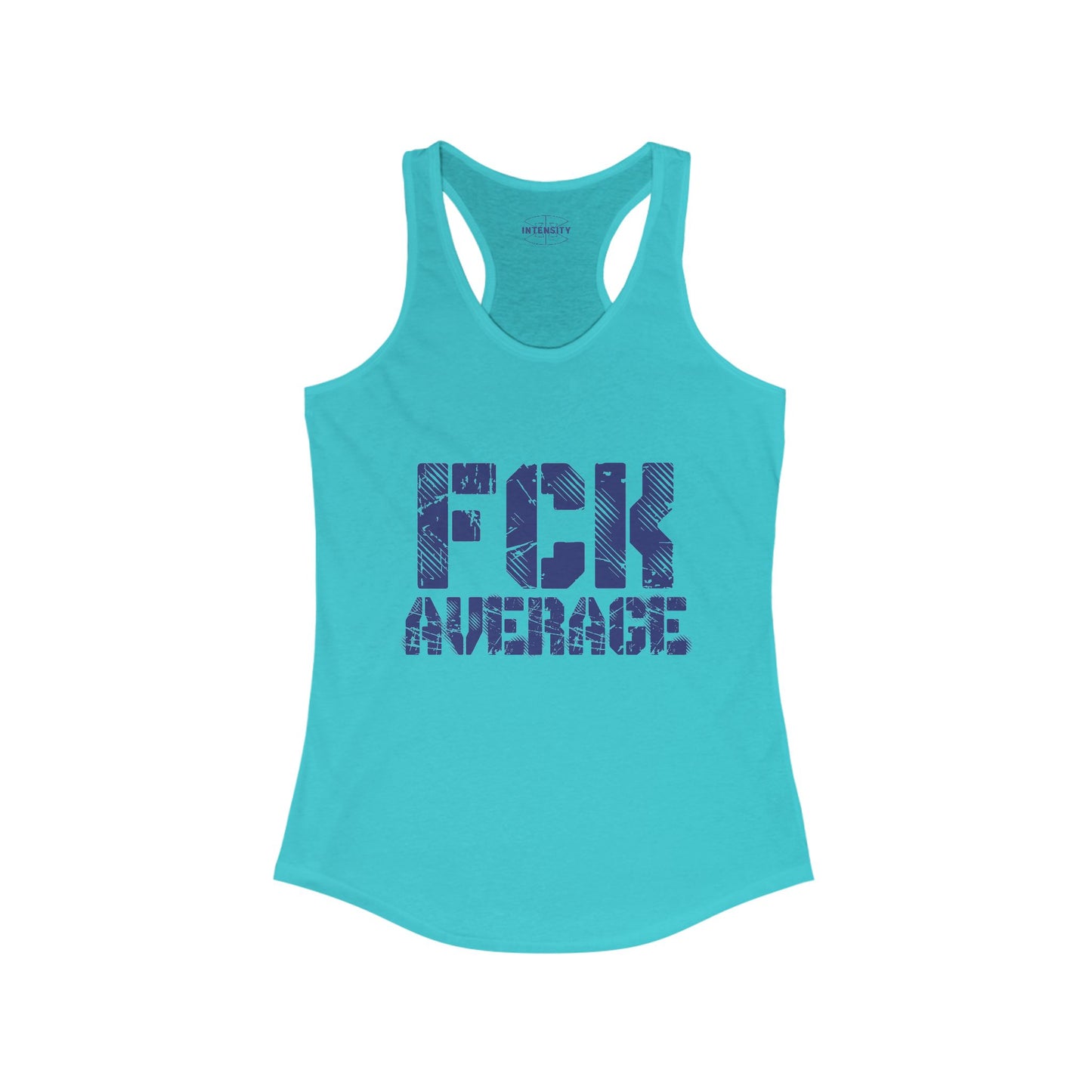 Women's "FCK Average" Tank Top (Blue)