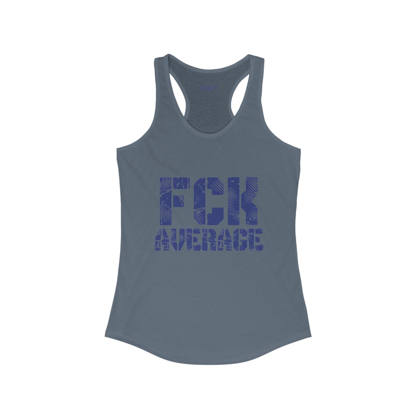 Women's "FCK Average" Tank Top (Blue)