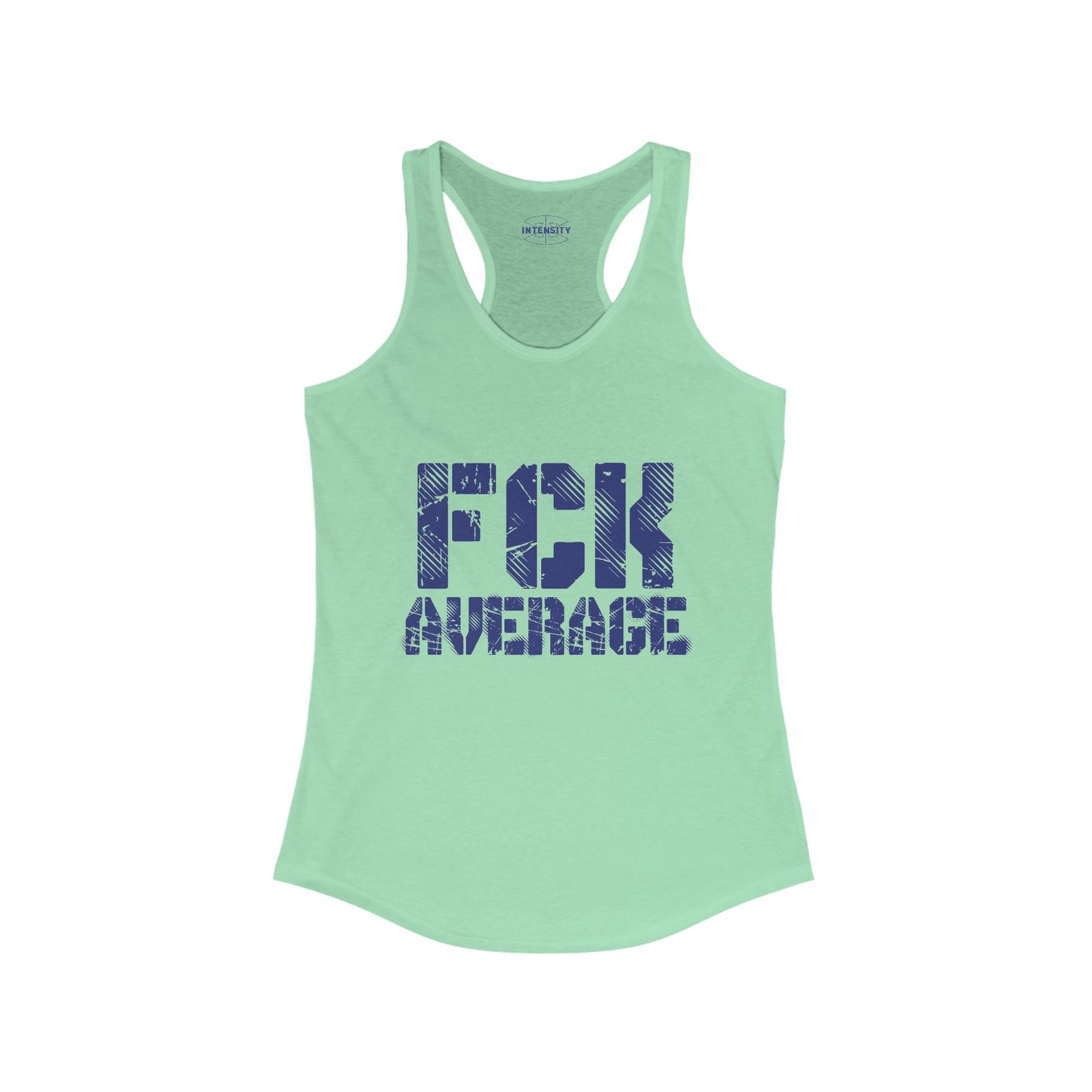 Women's "FCK Average" Tank Top (Blue)