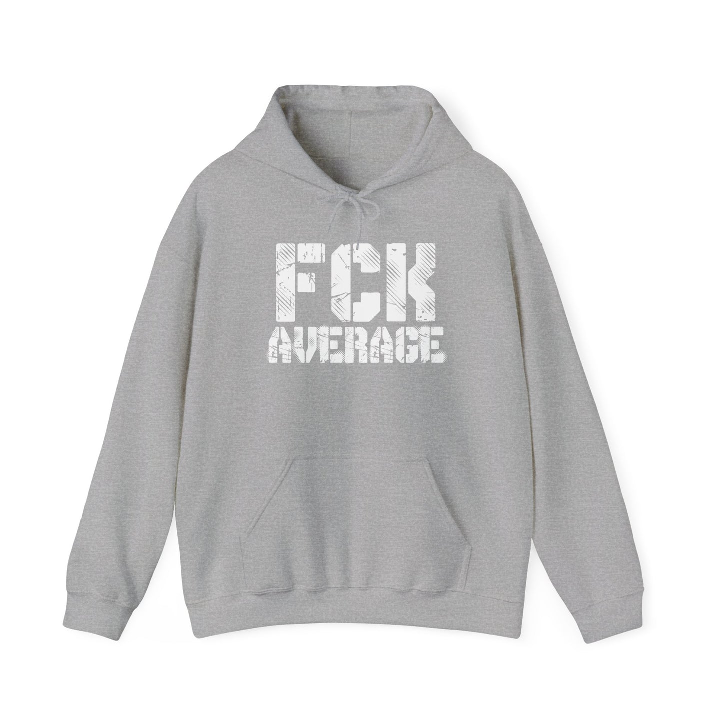 Women's "FCK Average" Heavy Hoodie (White)