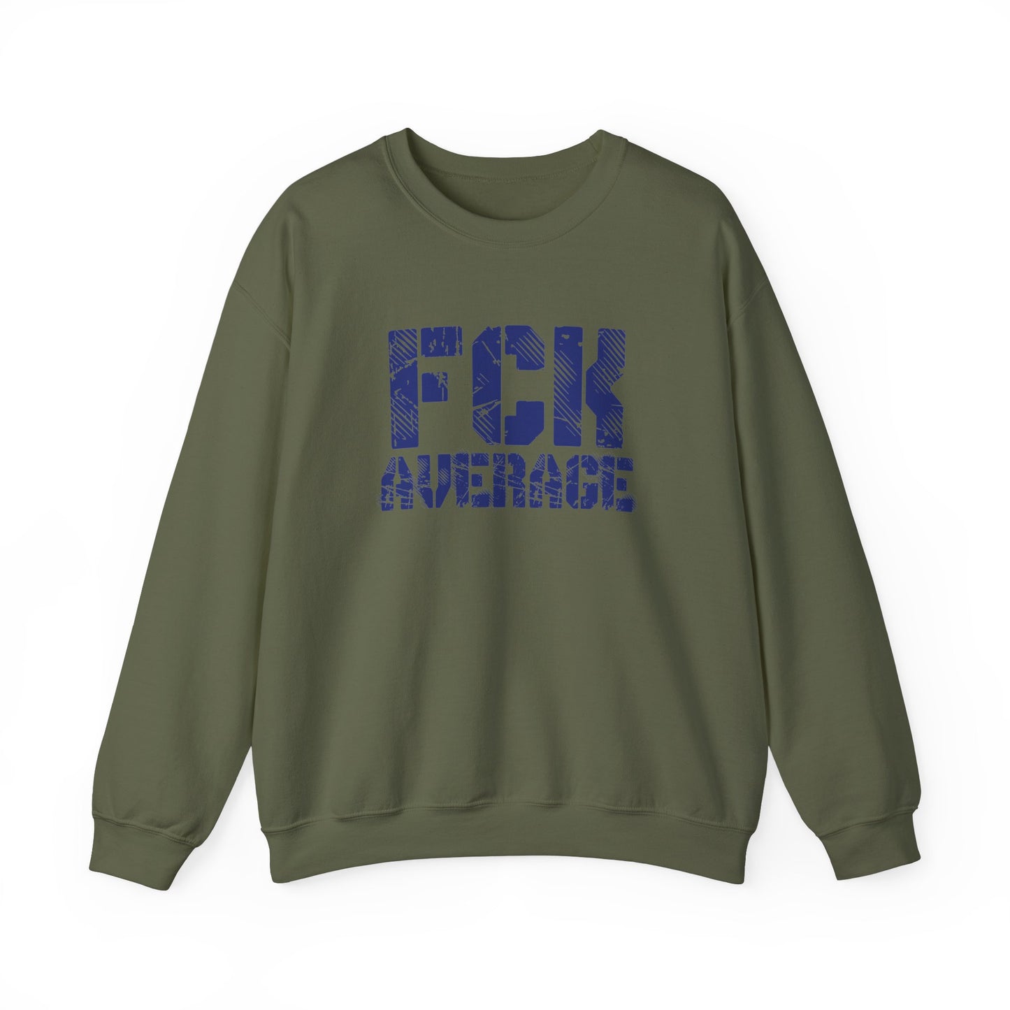 Women's "FCK Average" Crewneck (Blue)