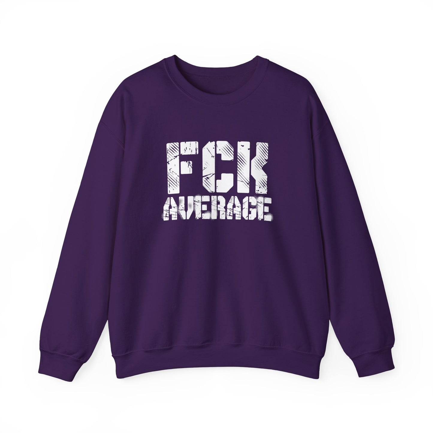 Women's "FCK Average" Crewneck (White)