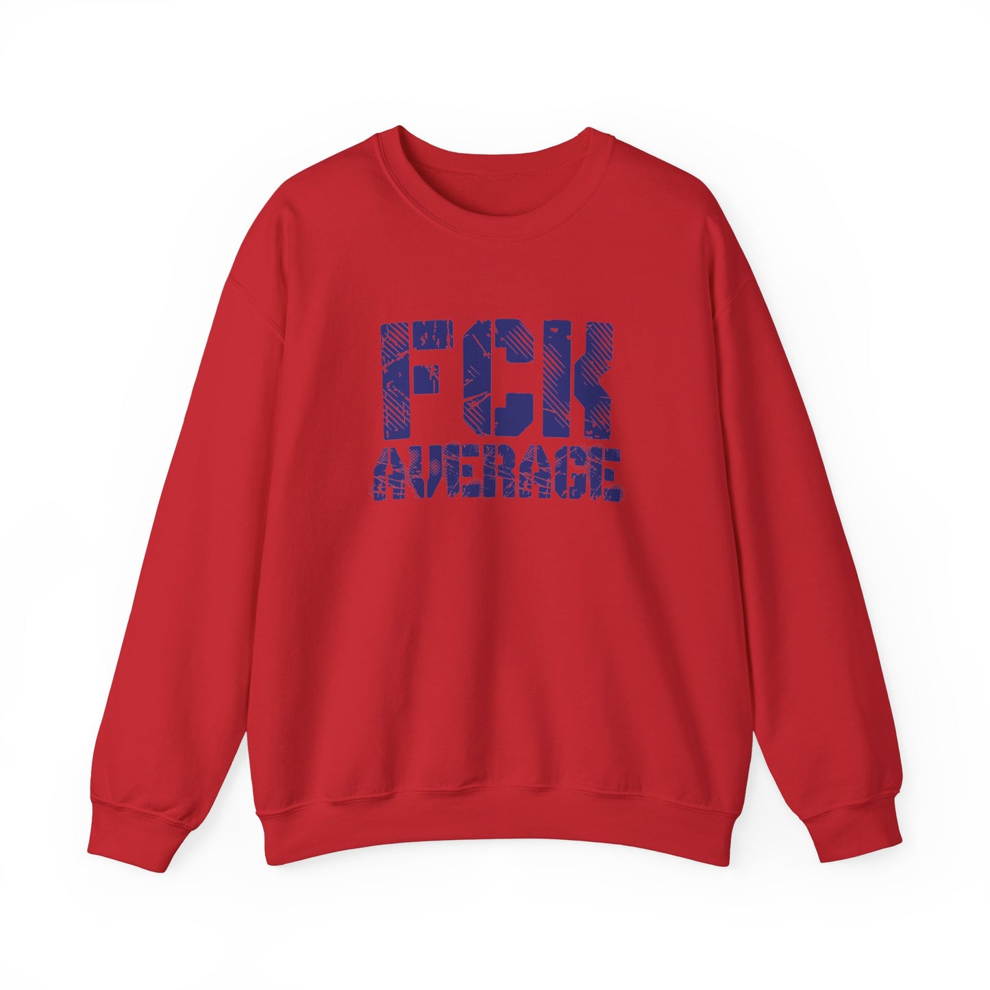 Men's "FCK Average" Crewneck (Blue)