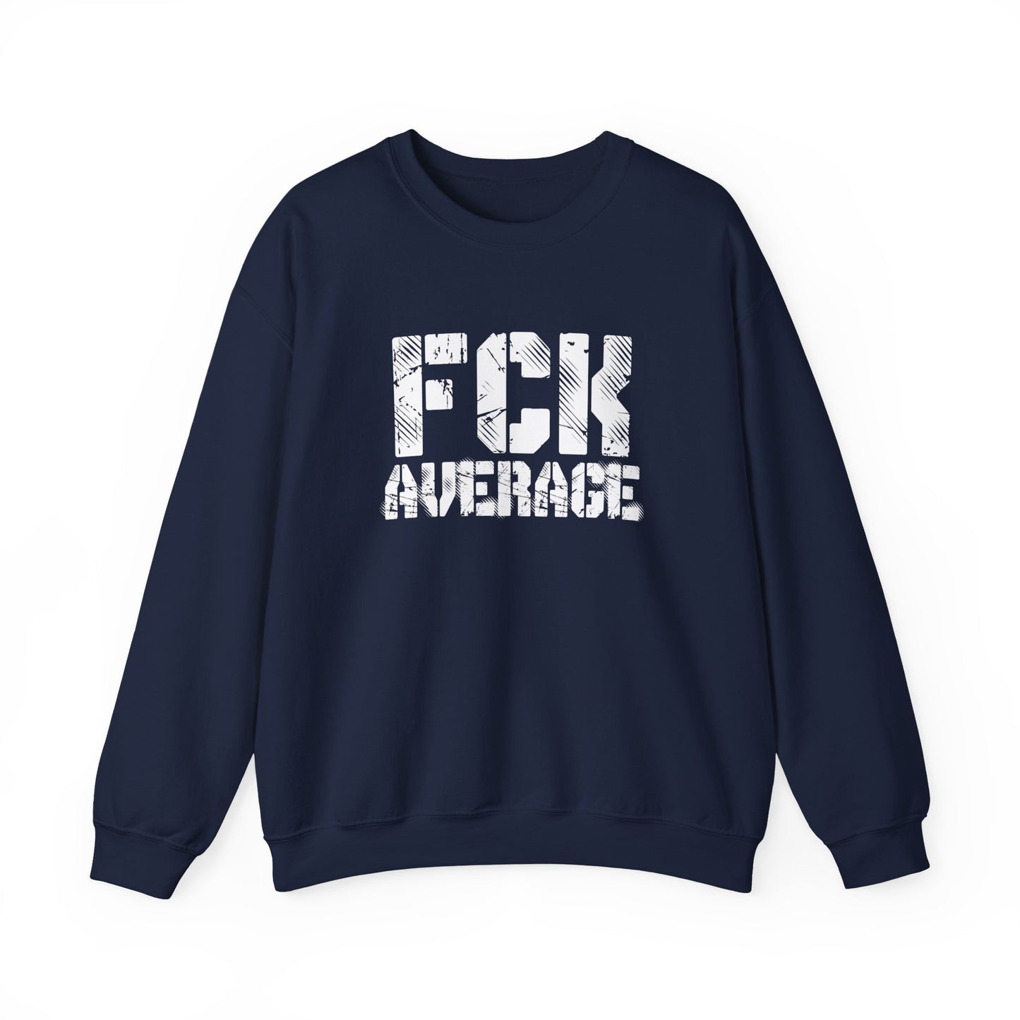 Women's "FCK Average" Crewneck (White)