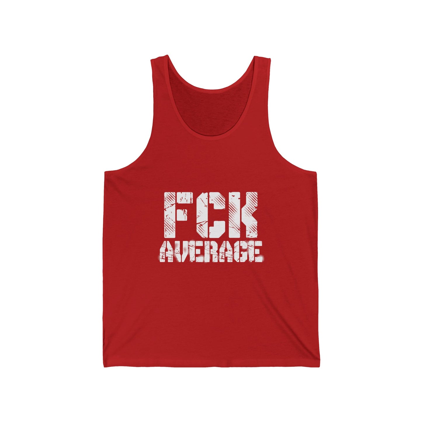 Men's "FCK Average" Tank (White)