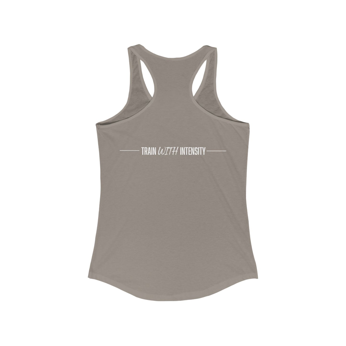 Women's "Train With Intensity" Tank Top (White)