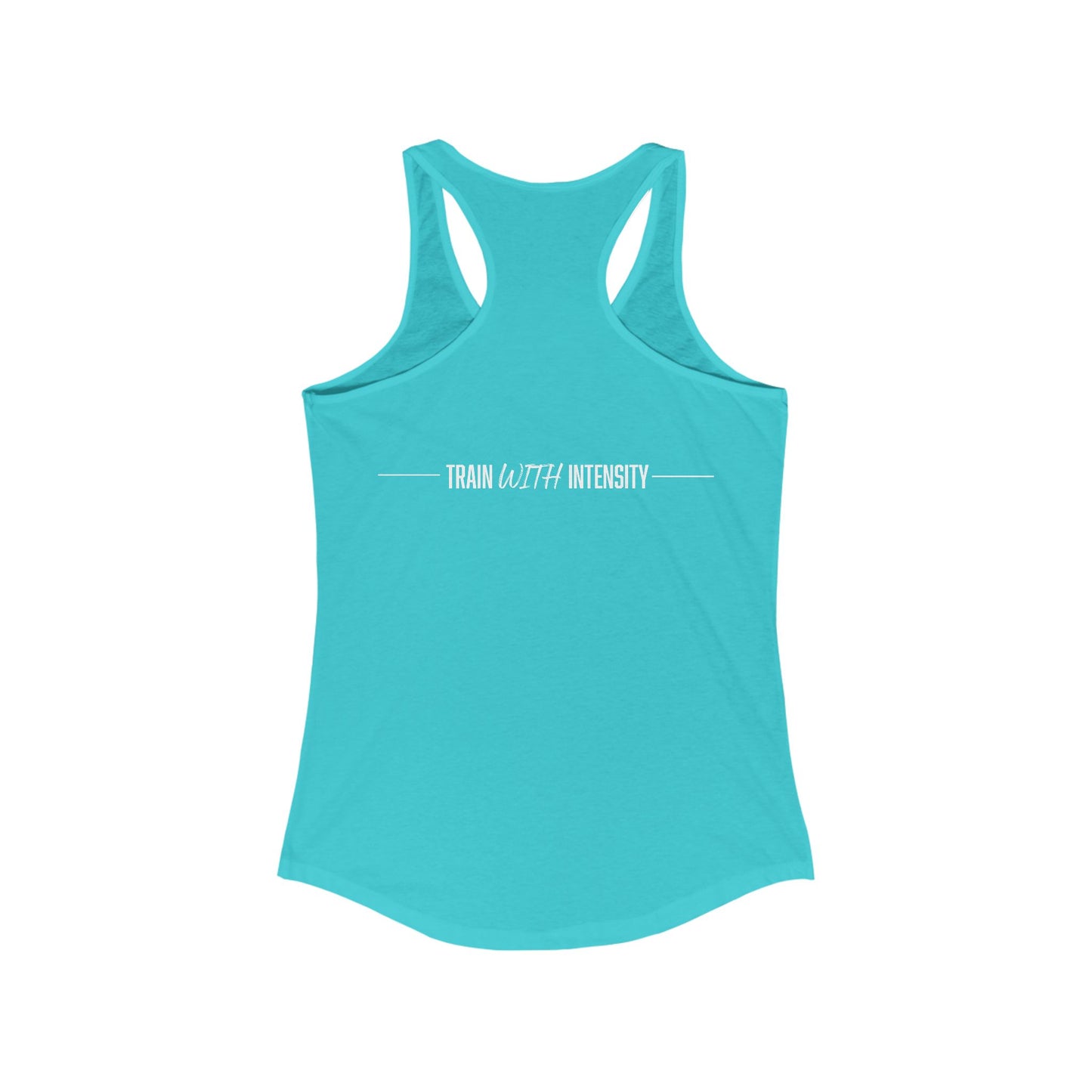 Women's "Train With Intensity" Tank Top (White)