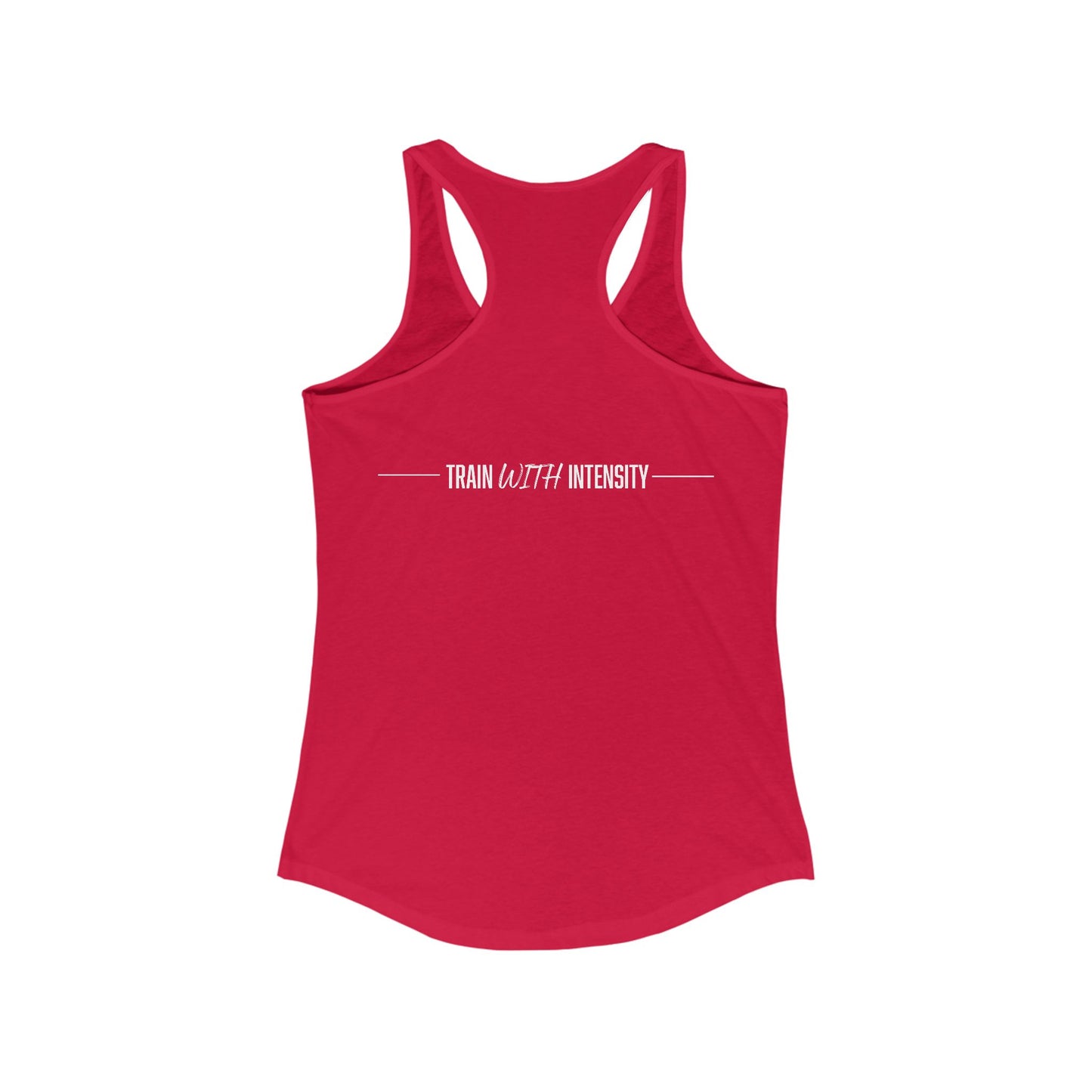 Women's "Train With Intensity" Tank Top (White)
