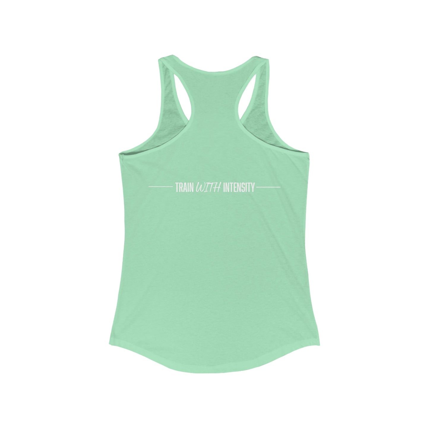 Women's "Train With Intensity" Tank Top (White)