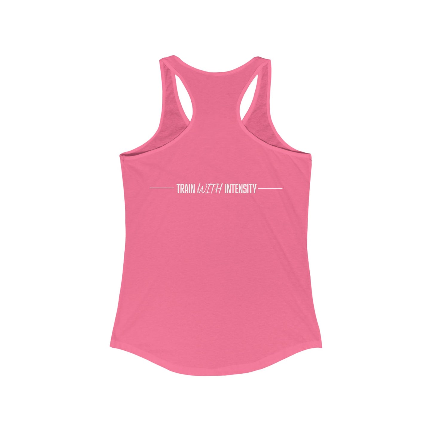 Women's "Train With Intensity" Tank Top (White)