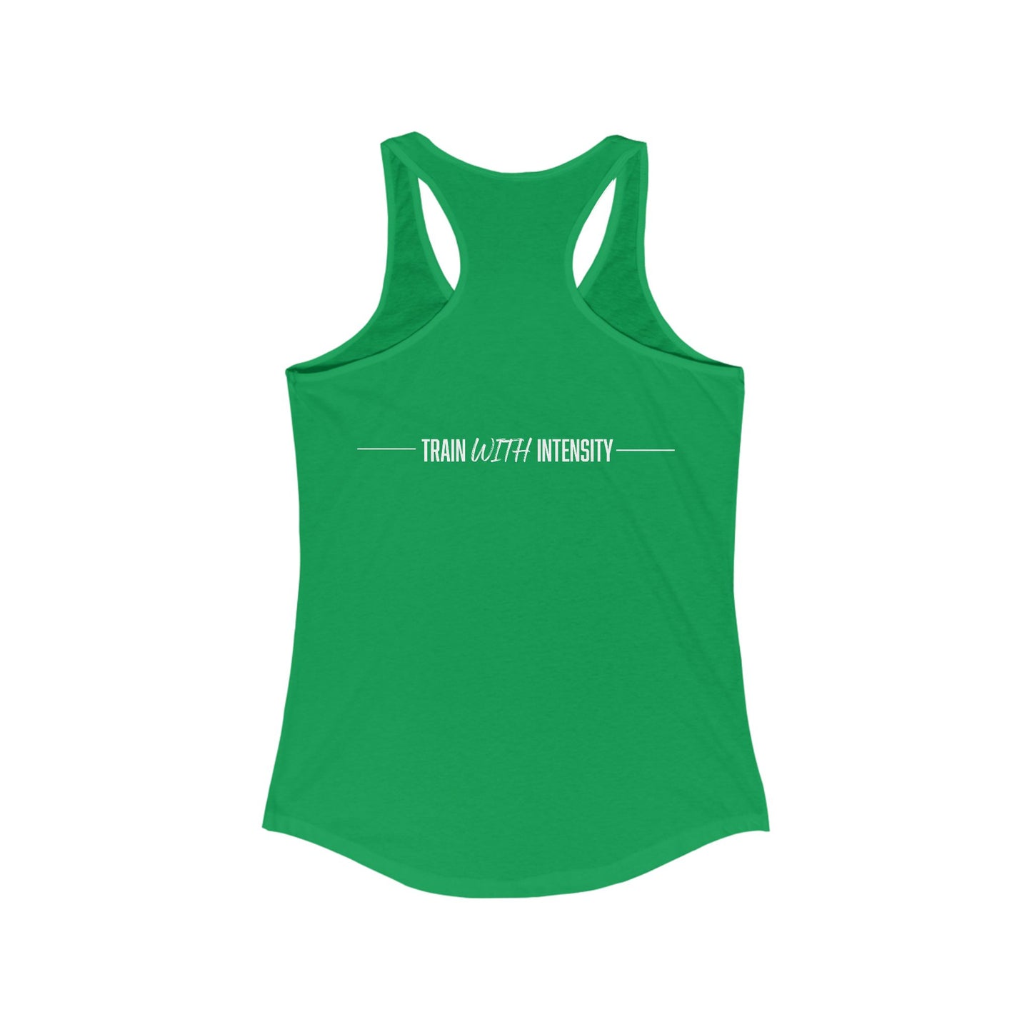 Women's "Train With Intensity" Tank Top (White)