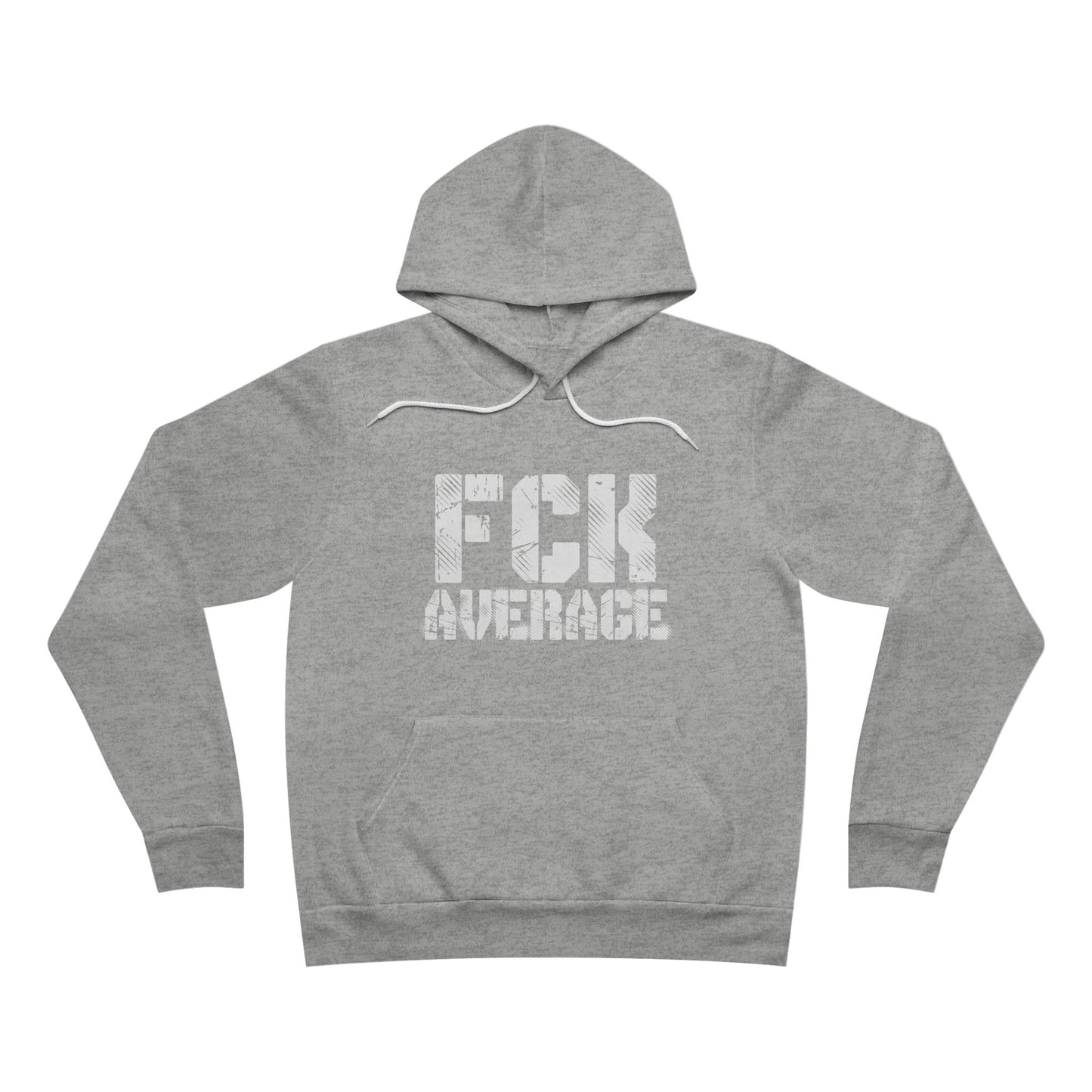 Men's "FCK Average" Regular Hoodie (White)