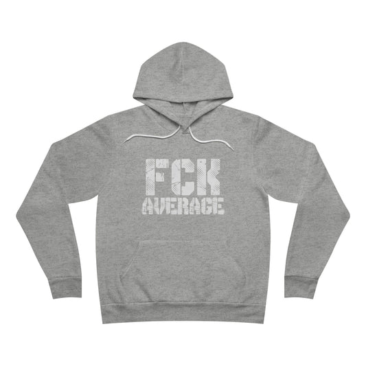 Men's "FCK Average" Regular Hoodie (White)