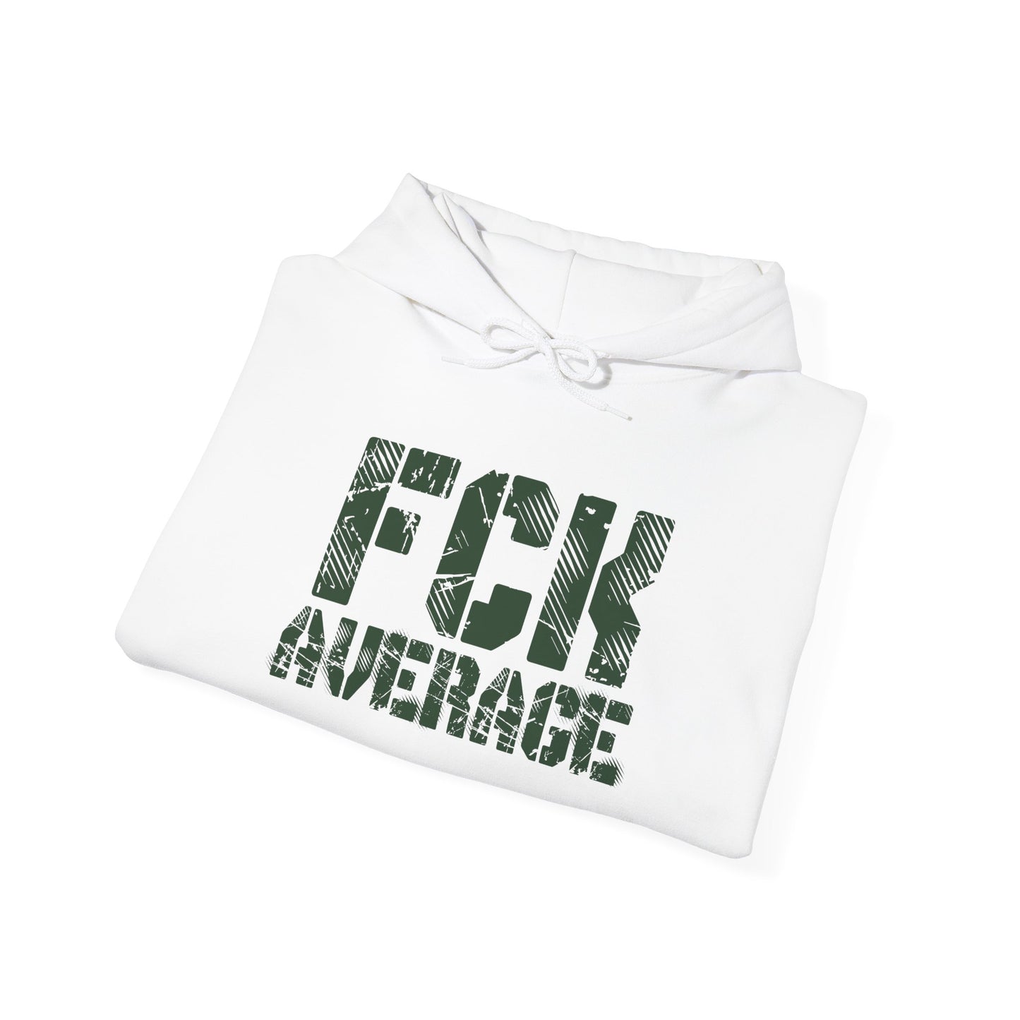 Men's "FCK Average" Heavy Hoodie (Green)