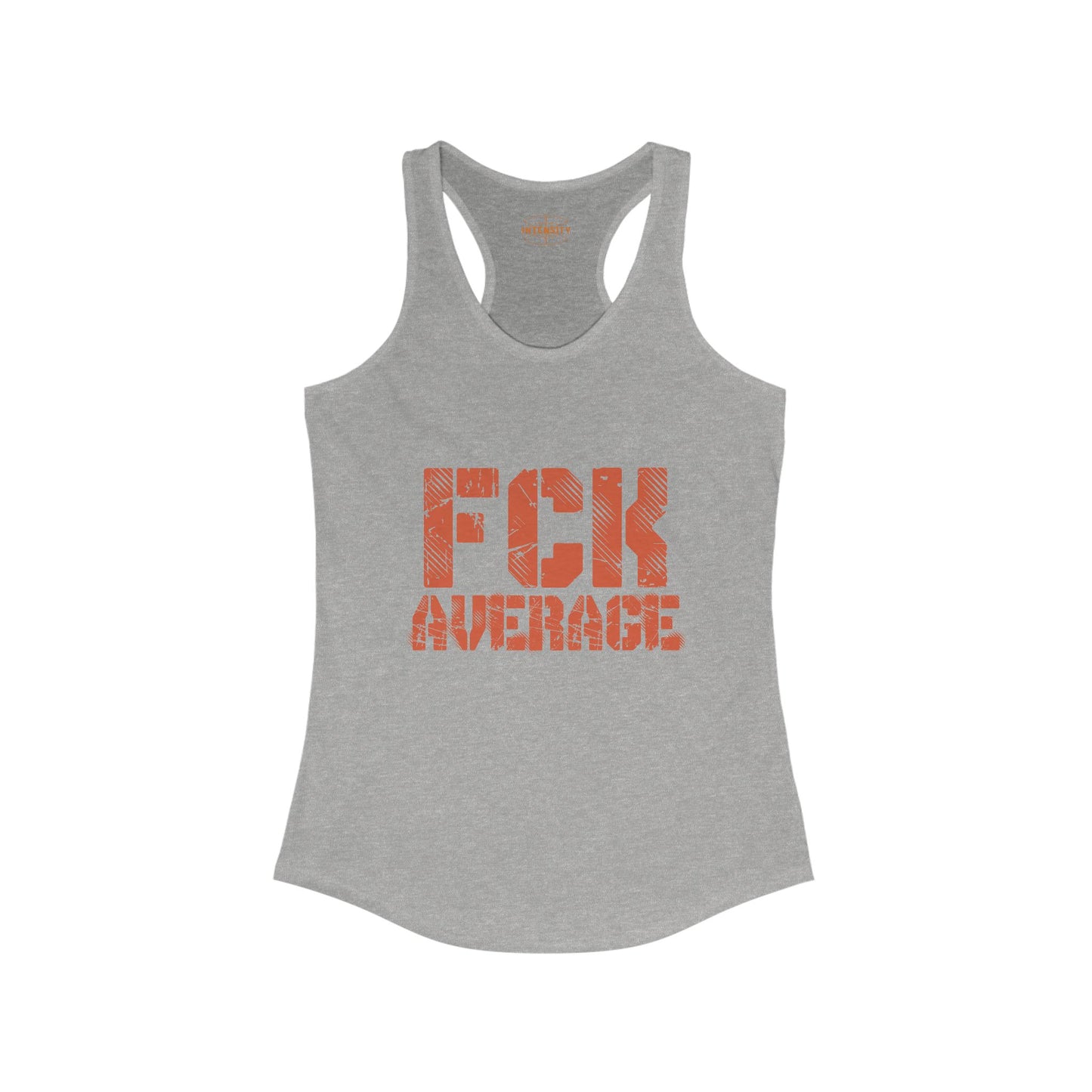 Women's "FCK Average" Tank Top (Orange)