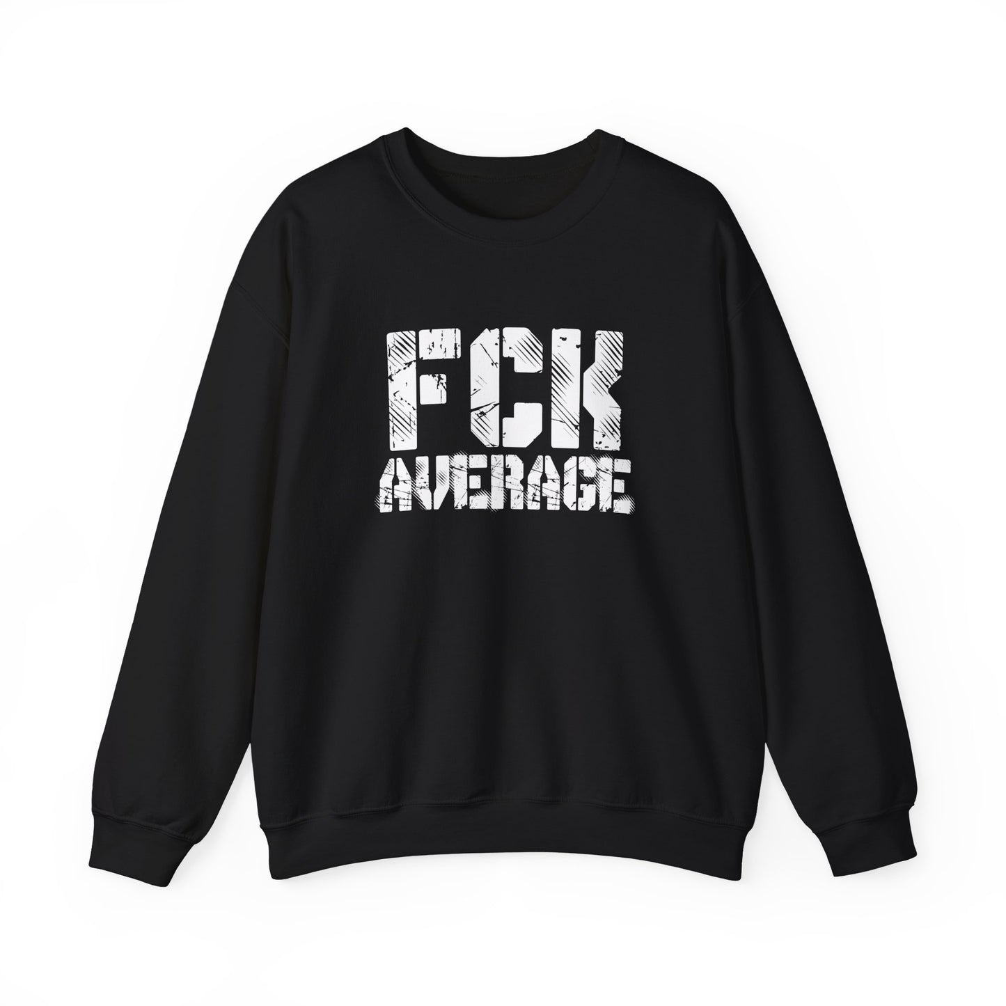 Women's "FCK Average" Crewneck (White)