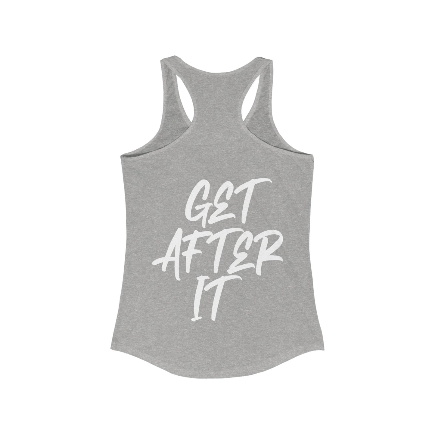 Women's "Get After It" - V1 Tank Top (White)