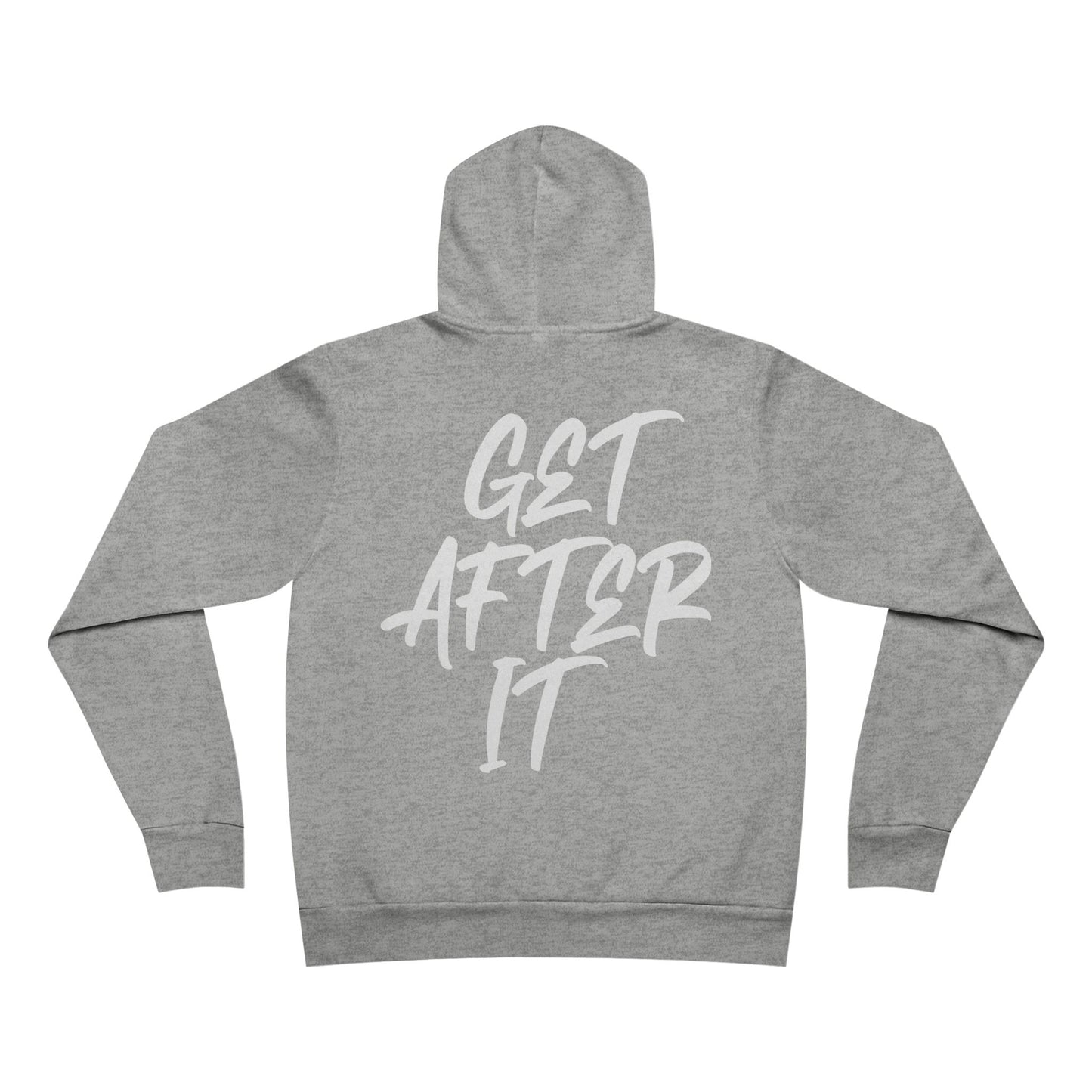 Men's "Get After It" - V1 Regular Hoodie (White)