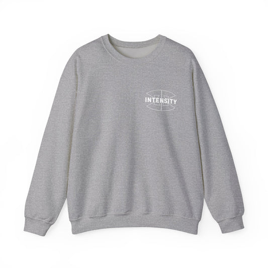 Women's "Train With Intensity" Crewneck Sweatshirt (White)