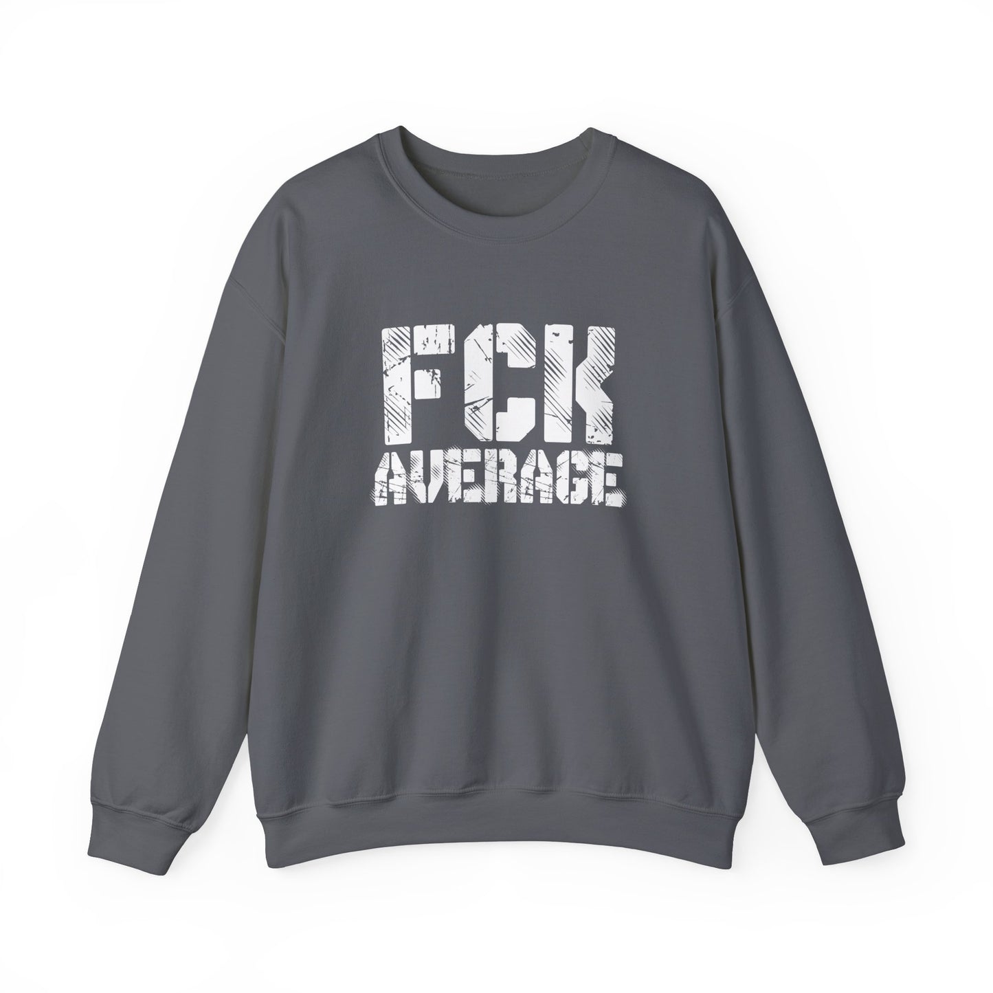 Men's "FCK Average" Crewneck (White)