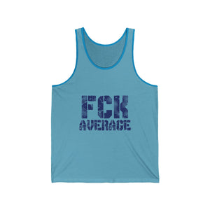 Open image in slideshow, Men&#39;s &quot;FCK Average&quot; Tank (Blue)
