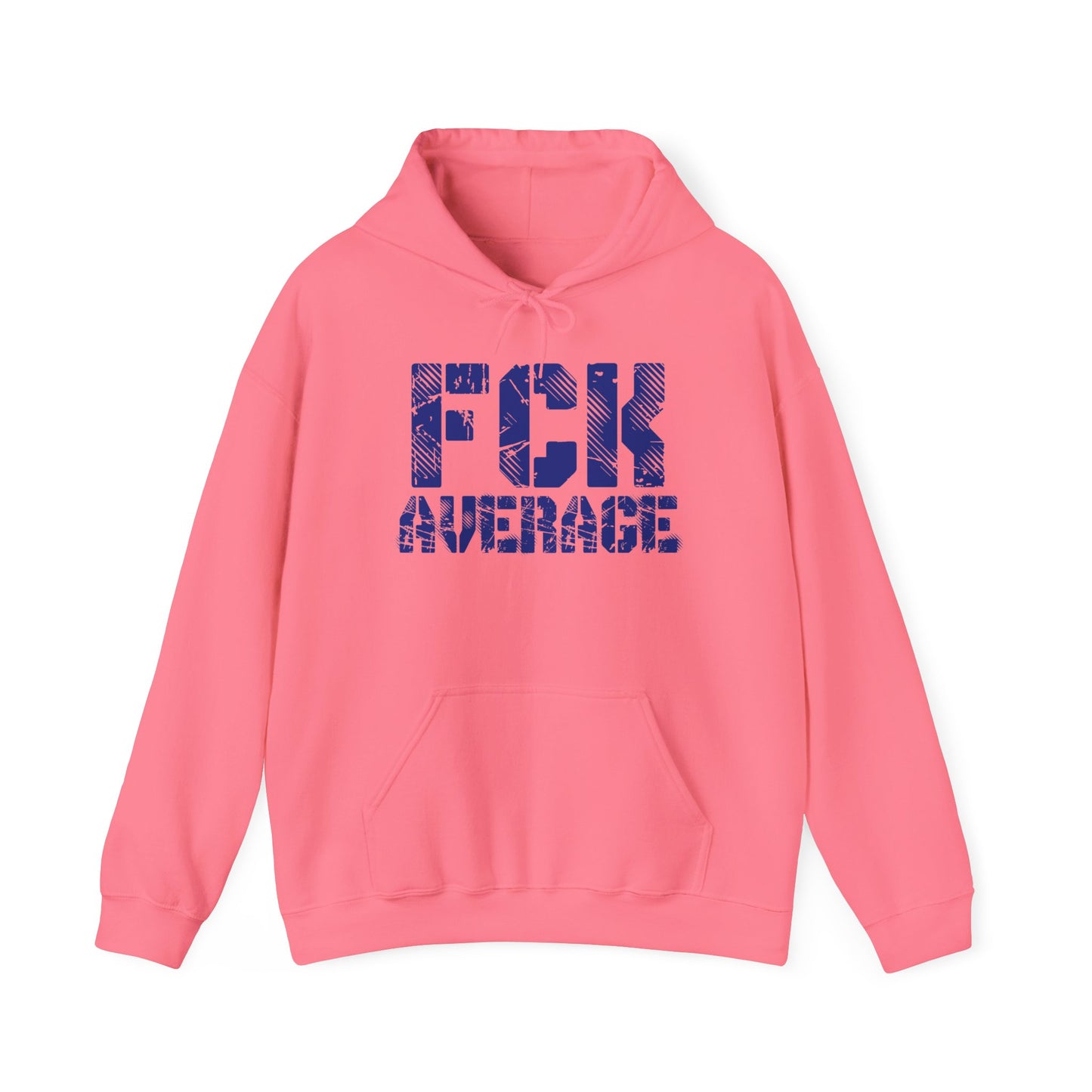 Women's "FCK Average" Heavy Hoodie (Blue)