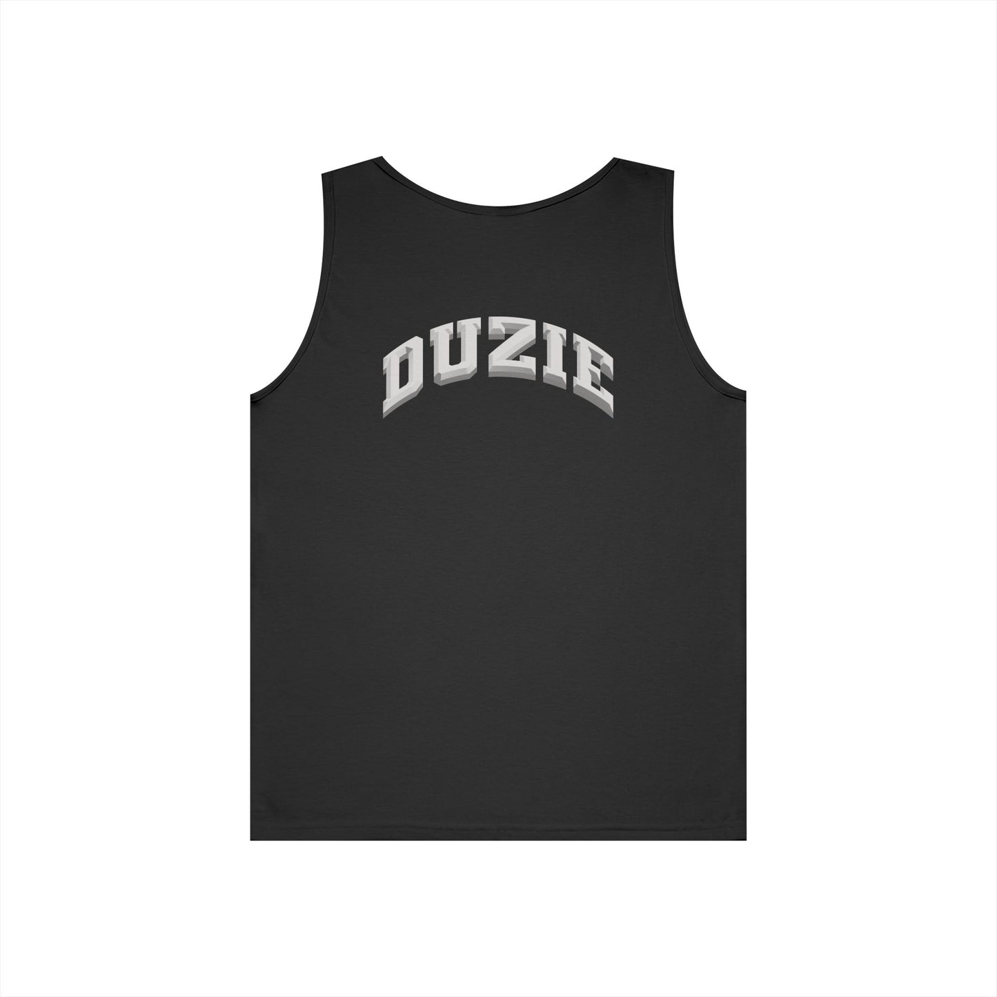 DUZIE Black & White Heavy Cotton Tank Top