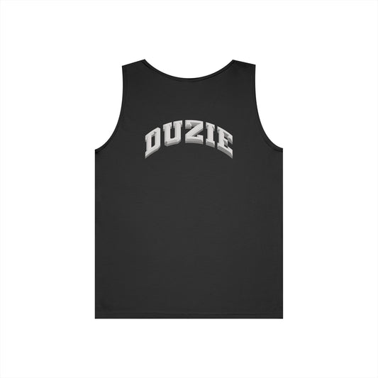 DUZIE Black & White Heavy Cotton Tank Top