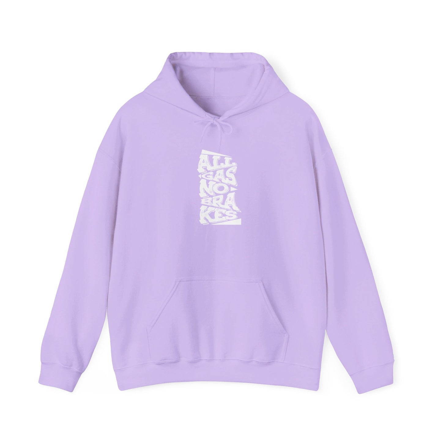 Women's "All Gas No Brakes" Heavy Hoodie (White)