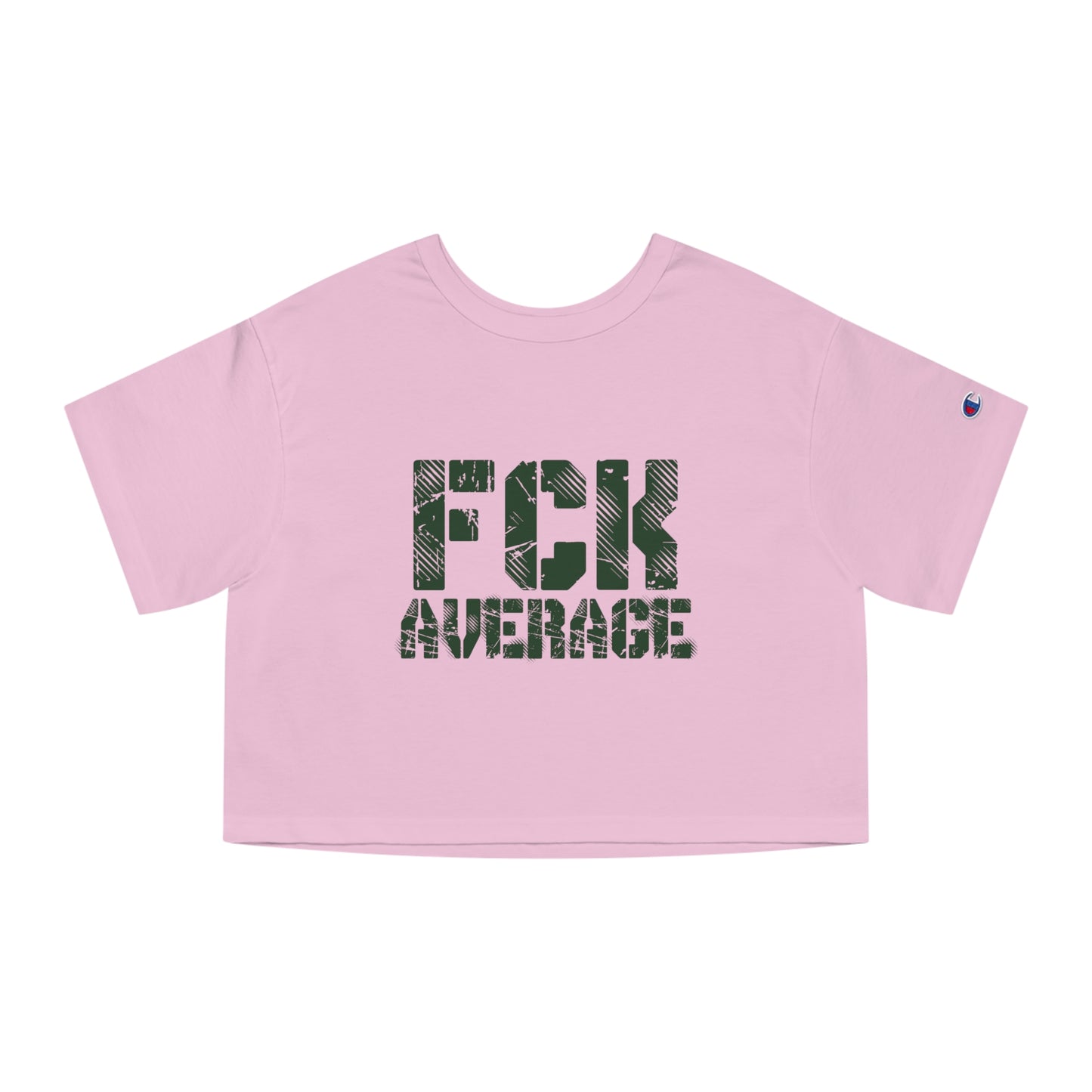 Women's "FCK Average" Crop Top (Green)