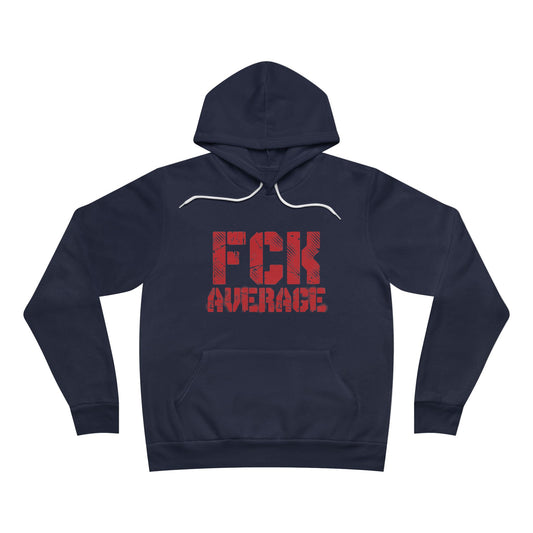 Women's "FCK Average" Regular Hoodie (Red)