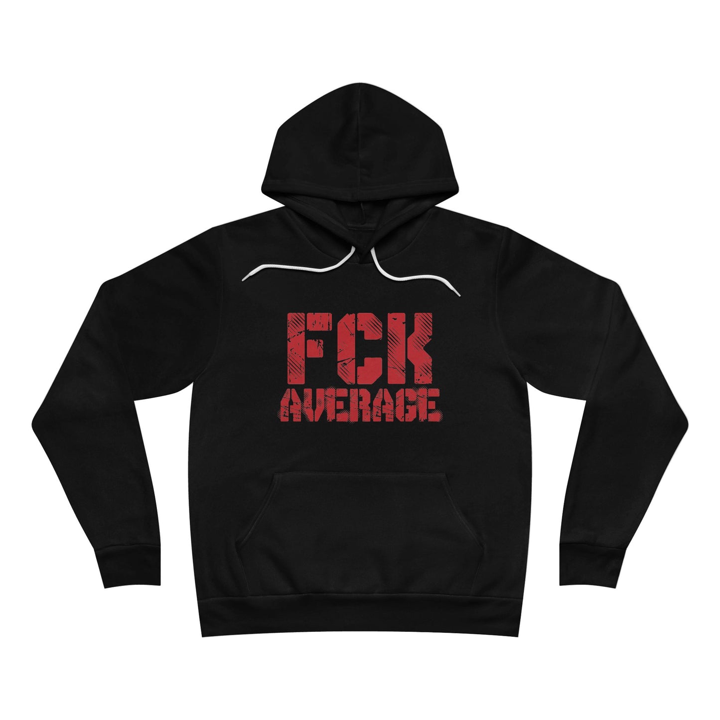 Women's "FCK Average" Regular Hoodie (Red)