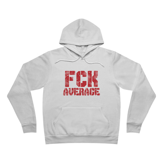 Women's "FCK Average" Regular Hoodie (Red)