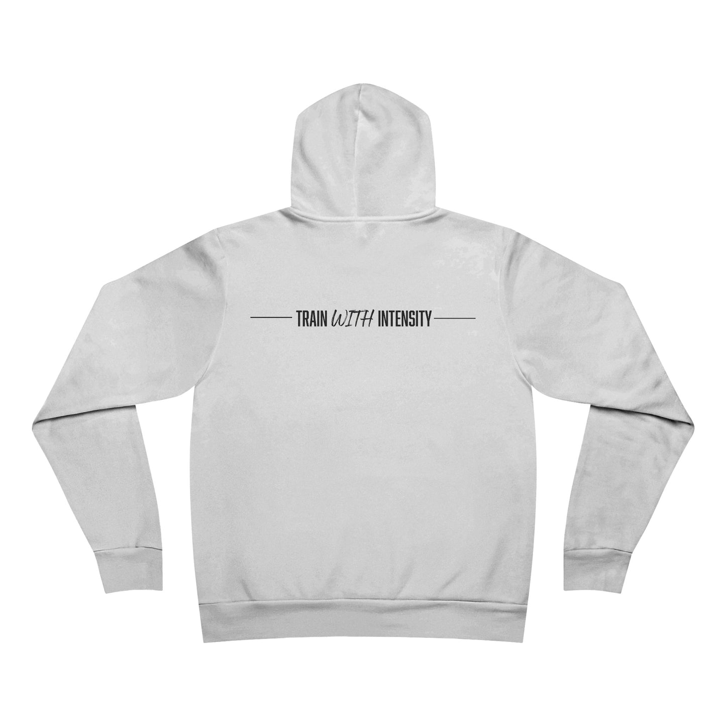 Men's "Train With Intensity" Regular Hoodie (Black)