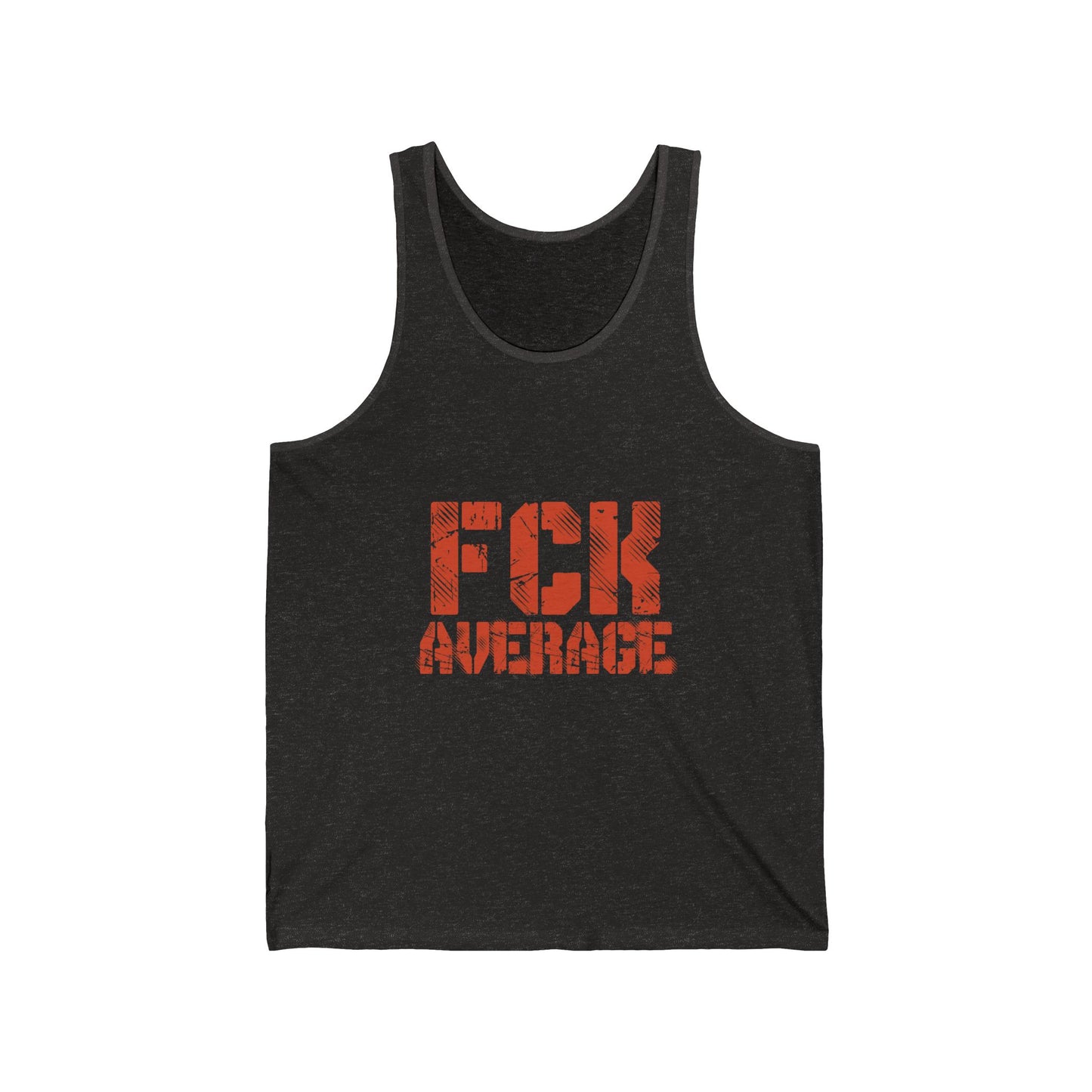 Men's "FCK Average" Tank (Orange)