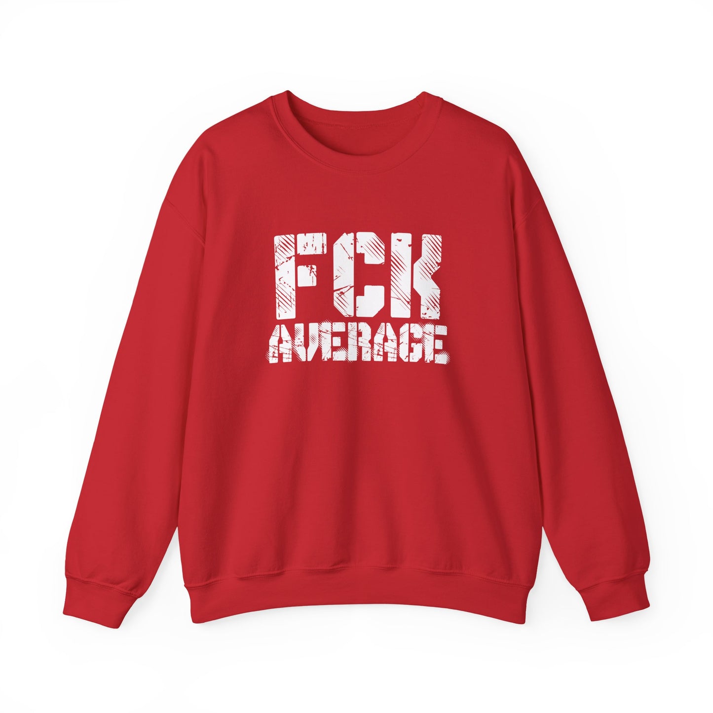 Men's "FCK Average" Crewneck (White)