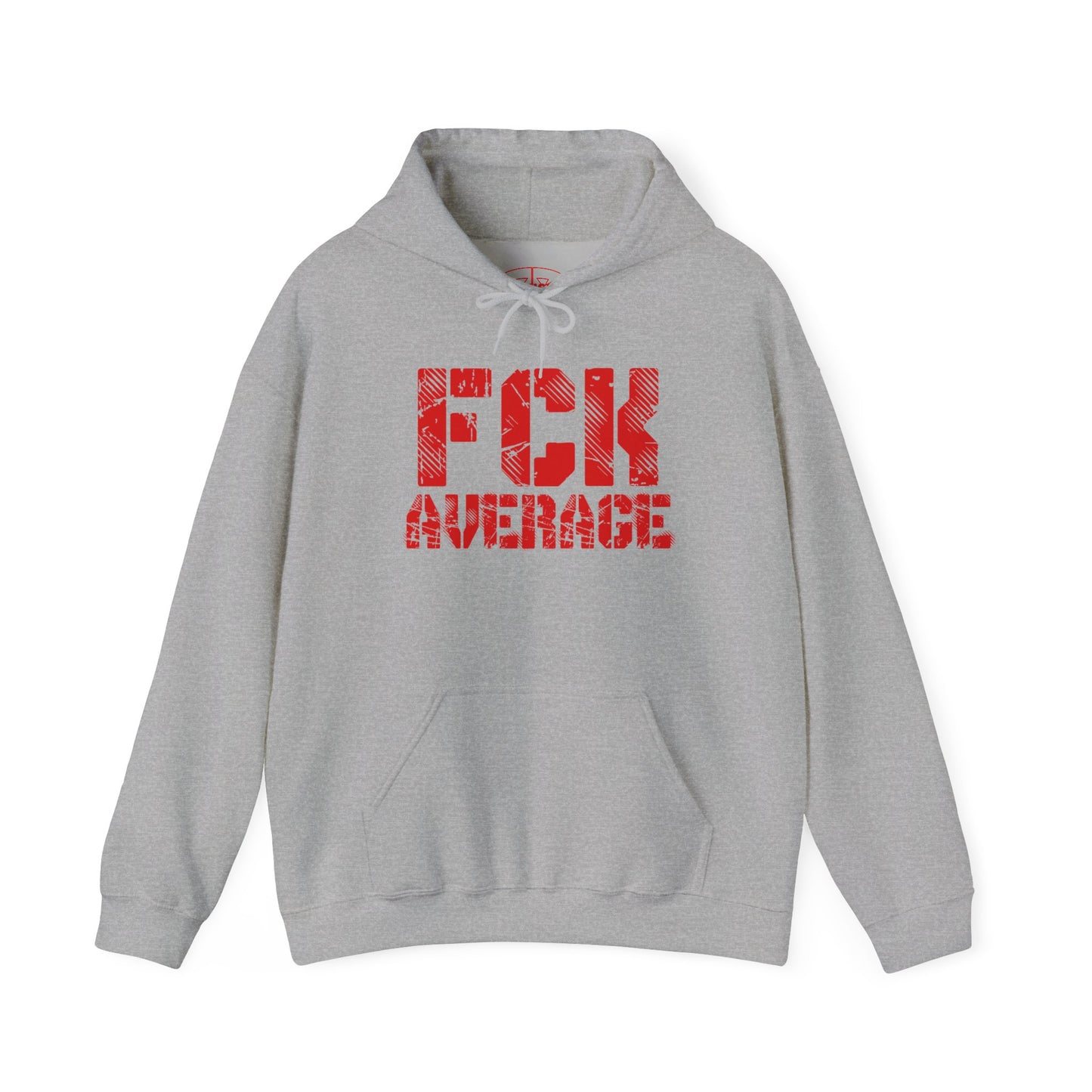 Copy of Men's "FCK Average" Heavy Hoodie (Red)