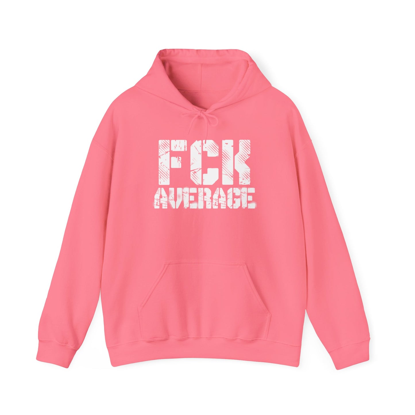Women's "FCK Average" Heavy Hoodie (White)