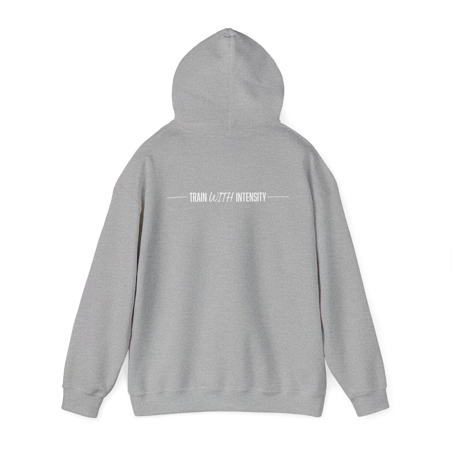 Women's "Train With Intensity" Heavy Hoodie (White)