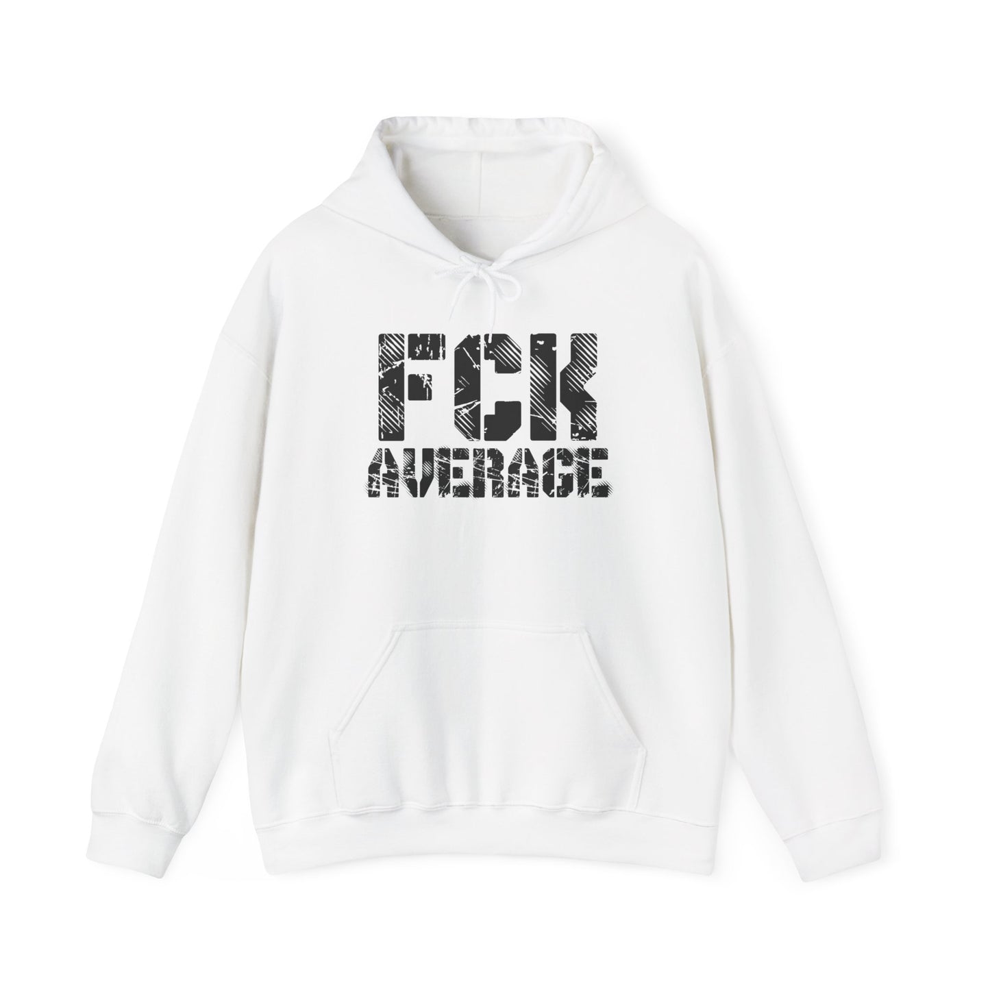 Men's "FCK Average" Heavy Hoodie (Black)