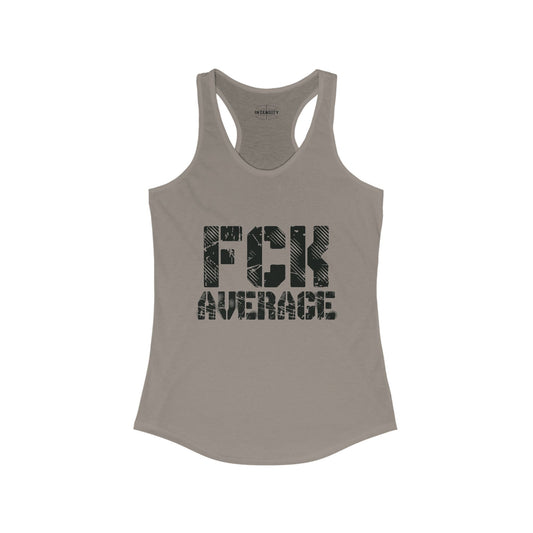 Women's "FCK Average" Tank Top (Black)