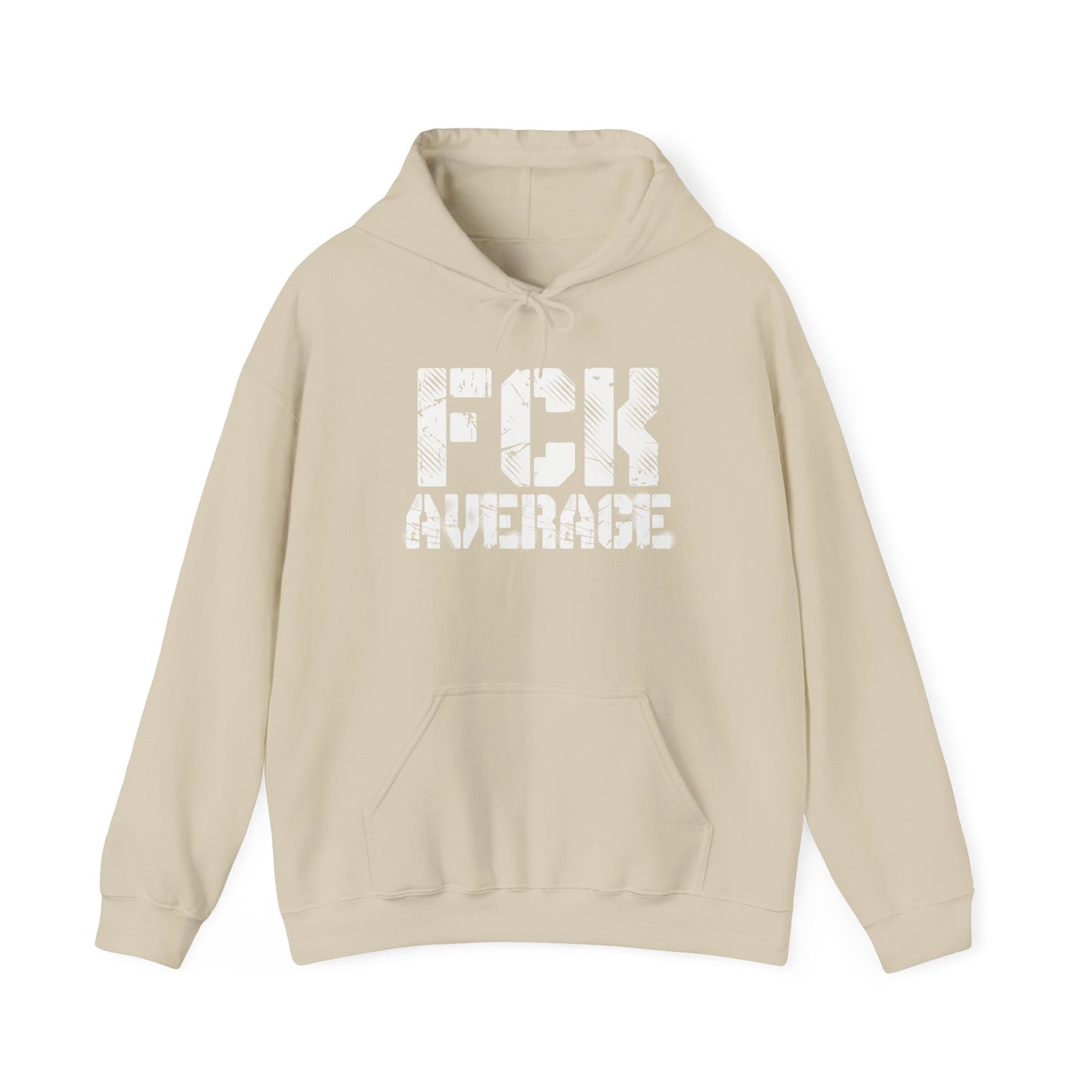 Women's "FCK Average" Heavy Hoodie (White)