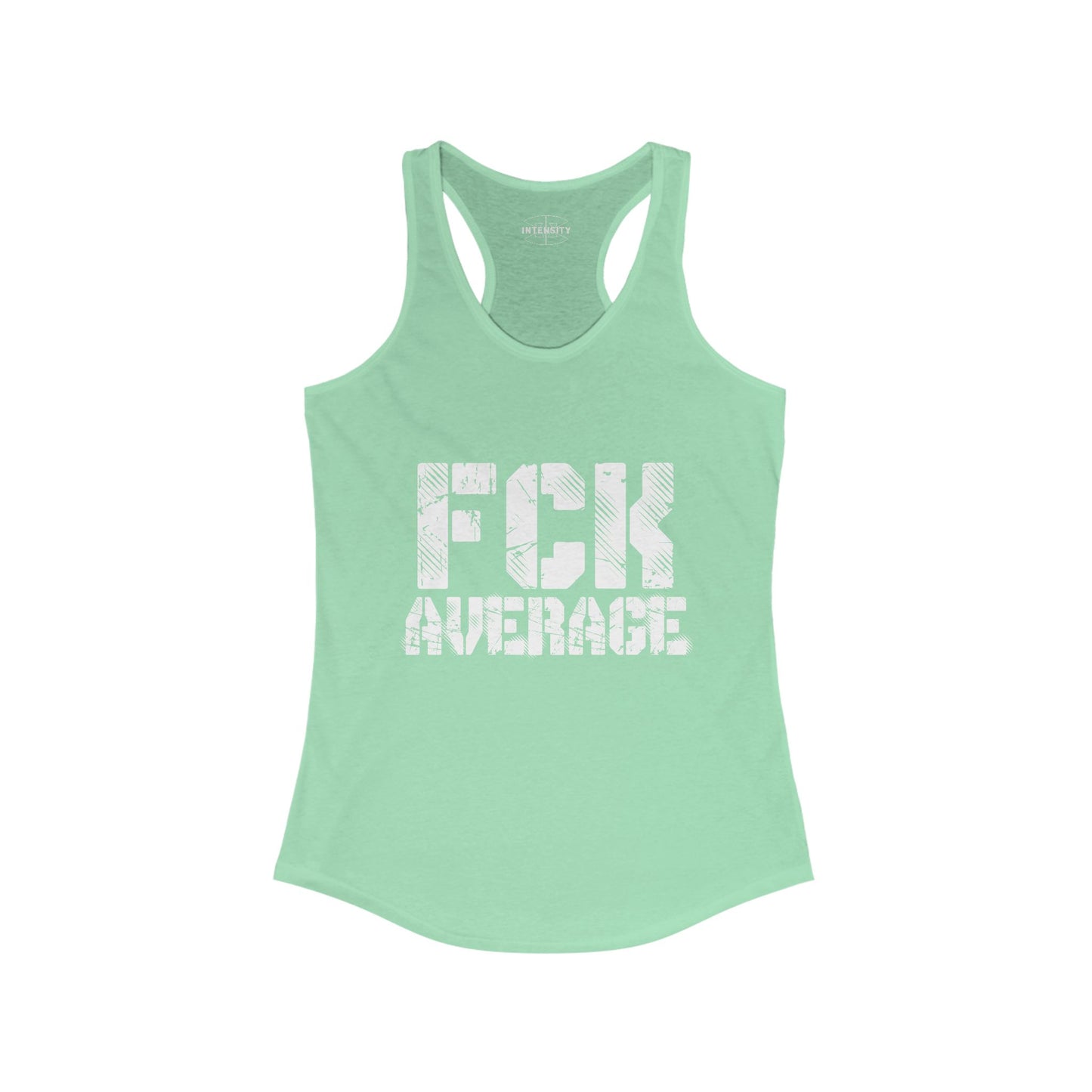 Women's "FCK Average" Tank Top (White)