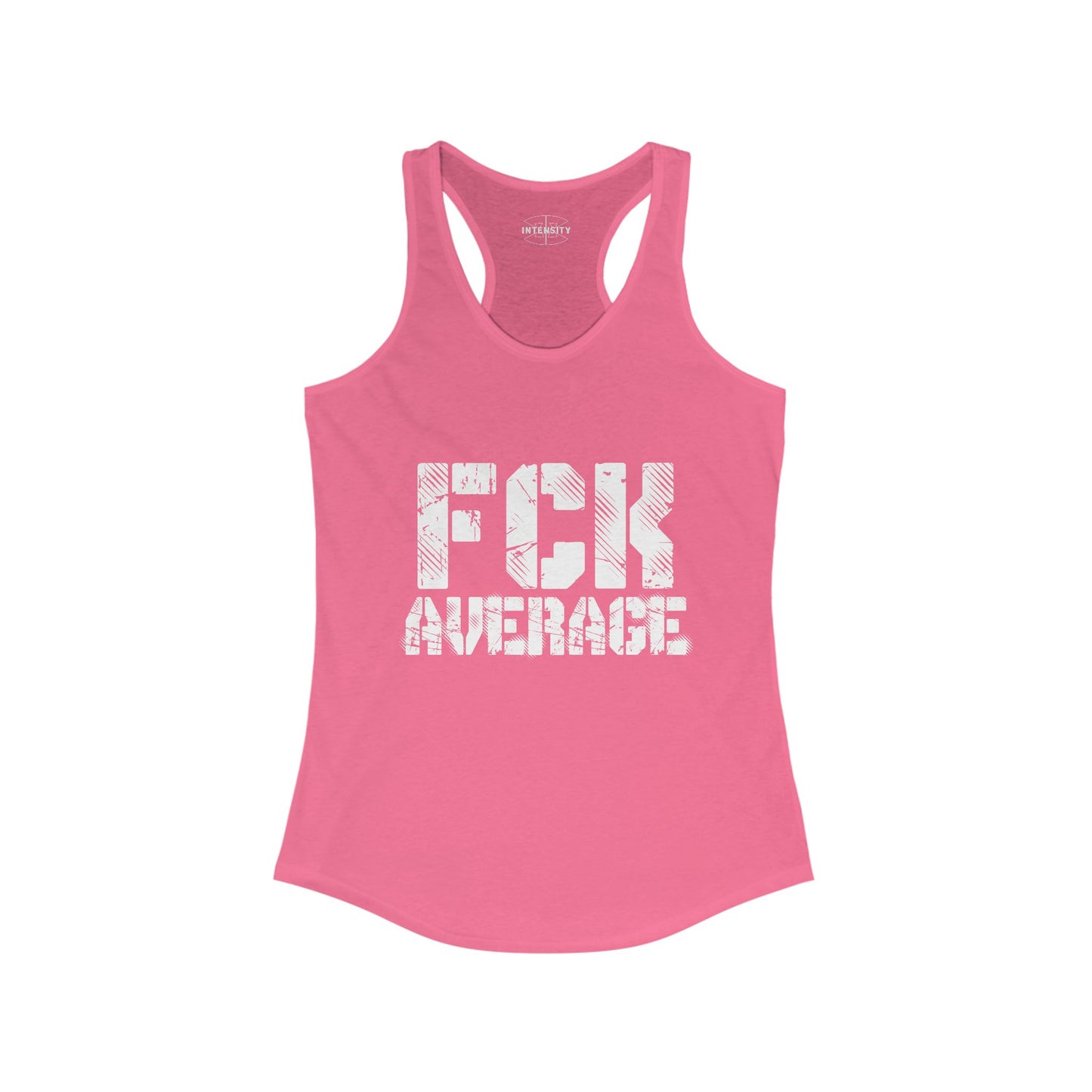 Women's "FCK Average" Tank Top (White)