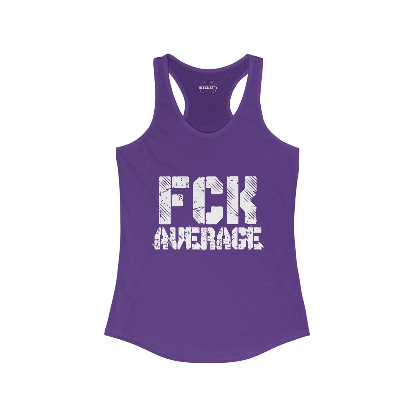 Women's "FCK Average" Tank Top (White)