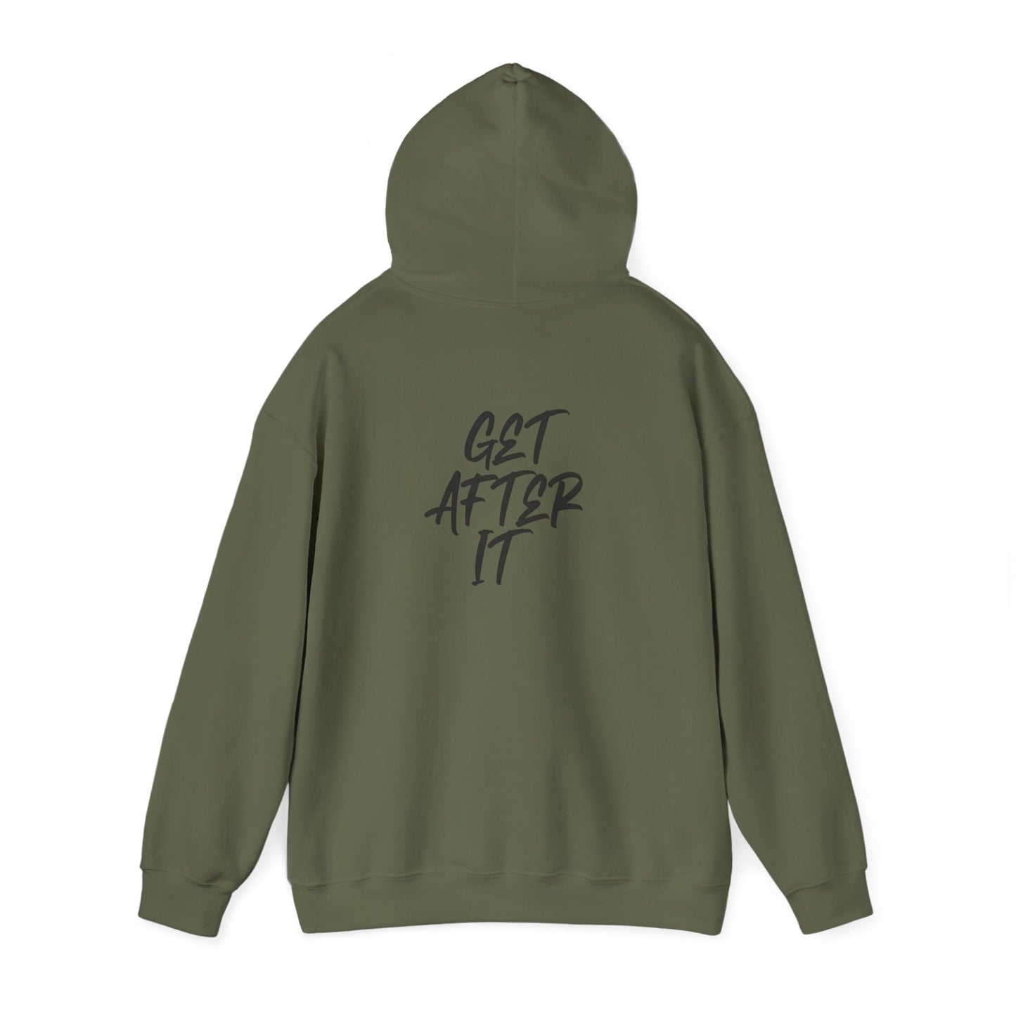 Men's "Get After It" - V1 Heavy Hoodie (Black)