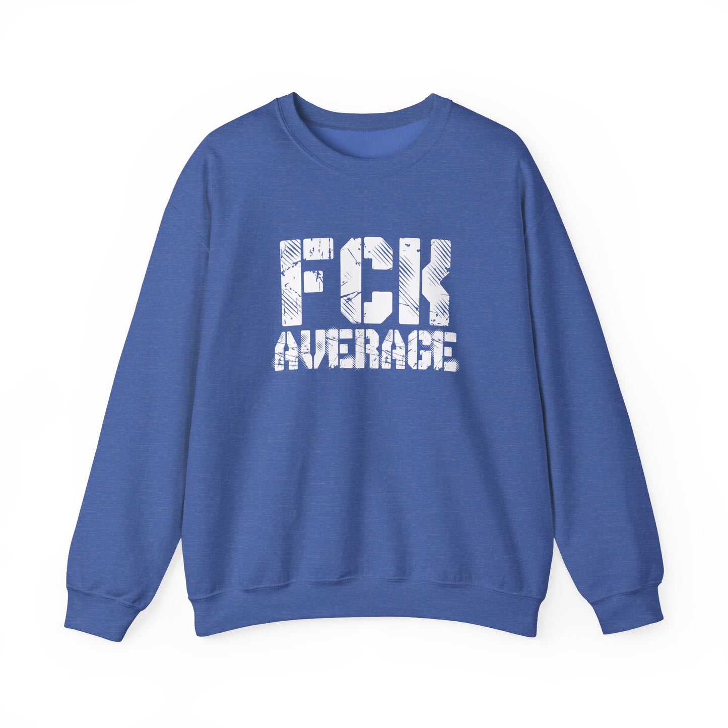 Men's "FCK Average" Crewneck (White)